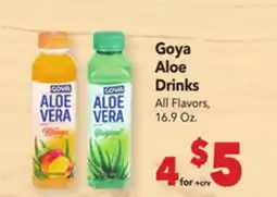 Vallarta Supermarkets Goya Aloe Drinks offer