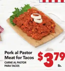Vallarta Supermarkets Pork al Pastor Meat for Tacos / CARNE AL PASTOR PARA TACOS offer