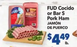 Vallarta Supermarkets FUD Cocido or Bar S Pork Ham / JAMÓN DE PUERCO offer
