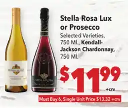 Vallarta Supermarkets Stella Rosa Lux or Prosecco offer