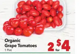 Vallarta Supermarkets Organic Grape Tomatoes offer