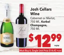 Vallarta Supermarkets Josh Cellars Wine offer