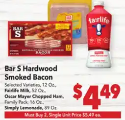 Vallarta Supermarkets Bar S Hardwood Smoked Bacon offer