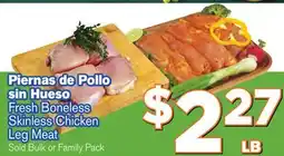 El Super Fresh Fresh Boneless Skinless Chicken Leg Meat offer