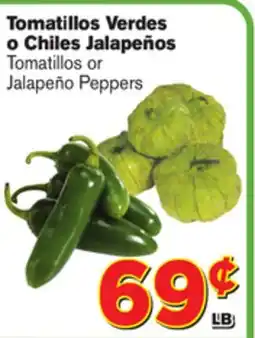 El Super Fresh Tomatillos or Jalapeño Peppers offer