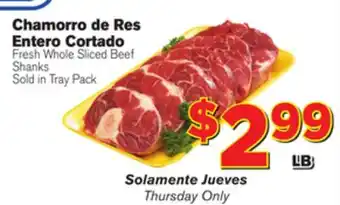 El Super Fresh Whole Sliced Beef Shanks offer