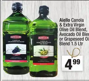 Super King Markets Aiello Canola & Extra Virgin Olive Oil Blend, Avocado Oil Blend or Grapeseed Oil Blend offer