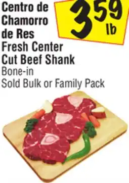 El Super Fresh Center Cut Beef Shank offer