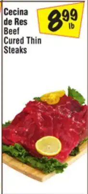 El Super Beef Cured Thin Steaks offer