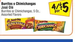 El Super Burritos or Chimichangas offer
