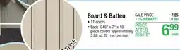 Menards Board & Batten offer