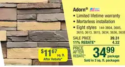 Menards Adorn Northern Gray Manufactured Stone Veneer Siding (3 sq. ft.) offer