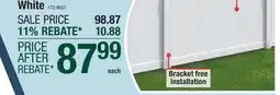 Menards Yardworks Richmond 6 x 8 White Privacy Vinyl Fence Panel offer