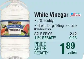 Menards Old Style White Vinegar - 128 oz offer