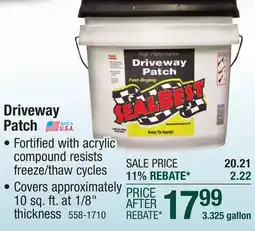 Menards SealBest High Performance Blacktop Driveway Patch - 3.325 gal offer