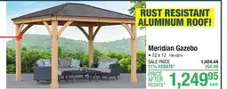 Menards 12 x 12 Meridian Ready to Assemble Gazebo Kit offer