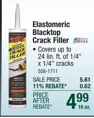 Menards SealBest Elastomeric Blacktop Crack Filler - 10 oz offer