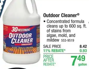 Menards 30 SECONDS Outdoor Cleaner Concentrate - 1 gal offer