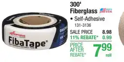 Menards ADFORS FibaTape 1-7/8 x 300' Fiberglass Mesh Drywall Joint Tape offer