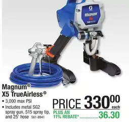 Menards Graco Magnum X5 TrueAirless Paint Sprayer offer