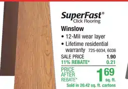 Menards SuperFast Winslow Lily Bluff Floating Rigid Vinyl Plank 7.5 x 48(20.42 sq.ft/ctn) offer