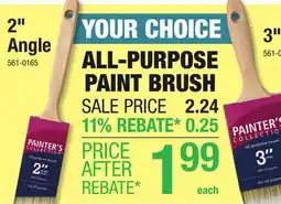 Menards Painter's Collection 2 Polyester All-Purpose Angle Paint Brush offer