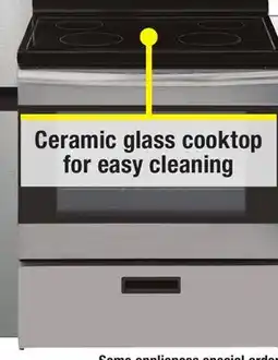 Menards Criterion 30 5.1 cu.ft Stainless Steel Electric Range (Smooth Top) offer