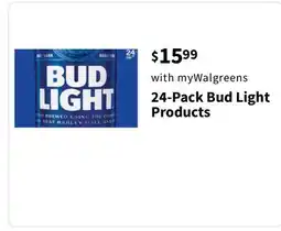 Walgreens 24-Pack Bud Light Products offer