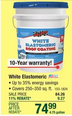 Menards SealBest White Elastomeric Roof Coating - 4.75 gal offer