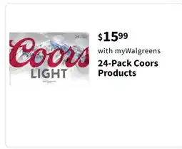 Walgreens 24-Pack Coors Products offer