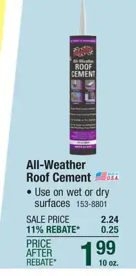 Menards SealBest Professional Grade All-Weather Roof Cement - 10 oz offer