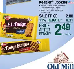 Menards Keebler E.L. Fudge Double Stuffed Butter Sandwich Cookies - 12 oz offer