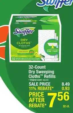 Menards Swiffer Sweeper Dry Refills with Gain - 32 Count offer