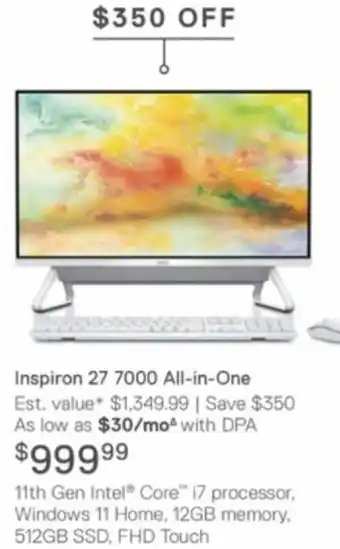 Dell Inspiron 27 7000 All-In-One offer