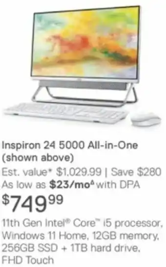 Dell Inspiron 24 5000 All-In-One offer