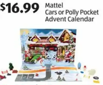 Aldi Mattel Cars Or Polly Pocket Advent Calendar offer