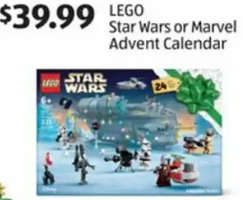 Aldi Lego Star Wars Or Marvel Advent Calendar offer