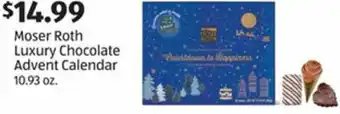 Aldi Moser Roth Luxury Chocolate Advent Calendar 10.93 oz offer