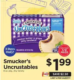 ShopRite Uncrustables offer