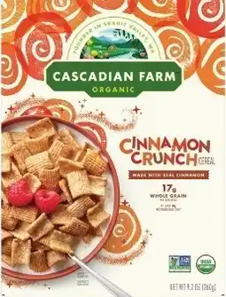 Kroger Cascadian Farm Organic Cereal offer