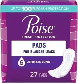 Kroger Poise Pads offer