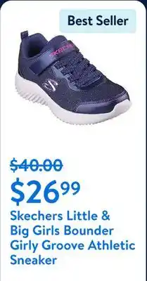 Walmart Skechers Little & Big Girls Bounder Girly Groove Athletic Sneaker offer