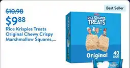 Walmart Rice Krispies Treats Original Chewy Crispy Marshmallow Squares, Ready-to-Eat offer