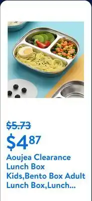 Walmart Aoujea Clearance Lunch Box Kids,Bento Box Adult Lunch Box,Lunch Containers For Adults/Kids/Toddler,1600ML-4 Compartment Bento offer