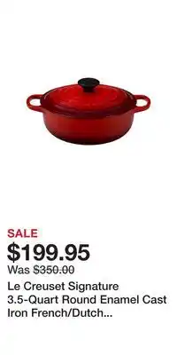 Nordstrom Le Creuset Signature 3.5-Quart Round Enamel Cast Iron French/Dutch Oven offer
