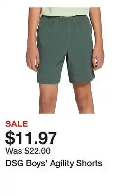 Dick's Sporting Goods DSG Boys' Agility Shorts offer