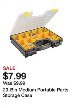 Harbor Freight Tools 20-Bin Medium Portable Parts Storage Case offer