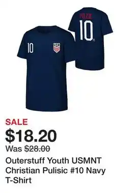 Dick's Sporting Goods Outerstuff Youth USMNT Christian Pulisic #10 Navy T-Shirt offer