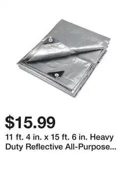 Harbor Freight Tools 11 ft. 4 in. x 15 ft. 6 in. Heavy Duty Reflective All-Purpose Weather-Resistant Tarp offer