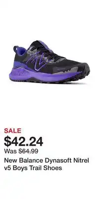 Kohl's New Balance Dynasoft Nitrel v5 Boys Trail Shoes offer